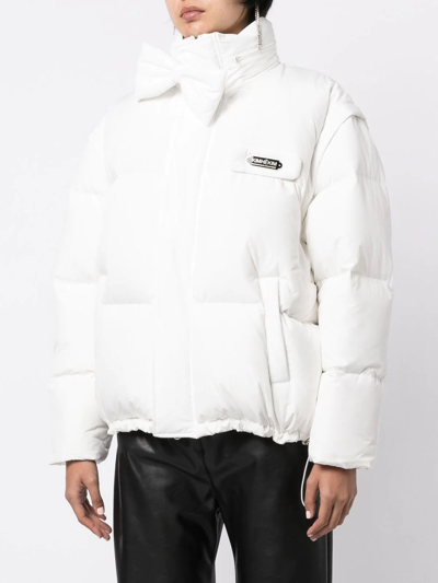 Shop Kimhēkim Logo-patch Puffer Jacket In White