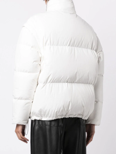 Shop Kimhēkim Logo-patch Puffer Jacket In White