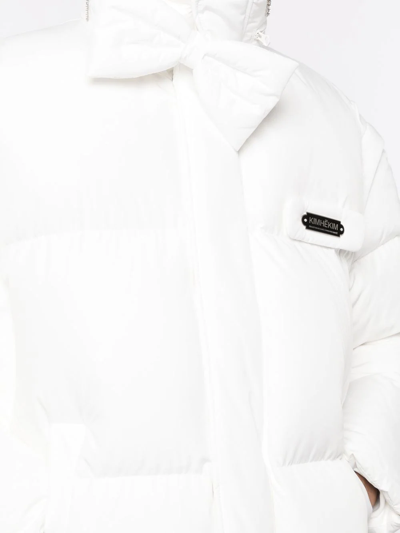 Kimhēkim Logo-patch Puffer Jacket In White