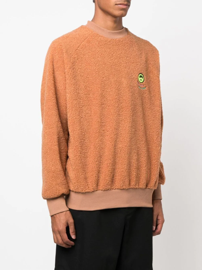 Shop Barrow Embroidered-logo Sweatshirt In Orange