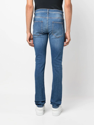 Alyx Blue Skinny Jeans With Worn Effect In Blue