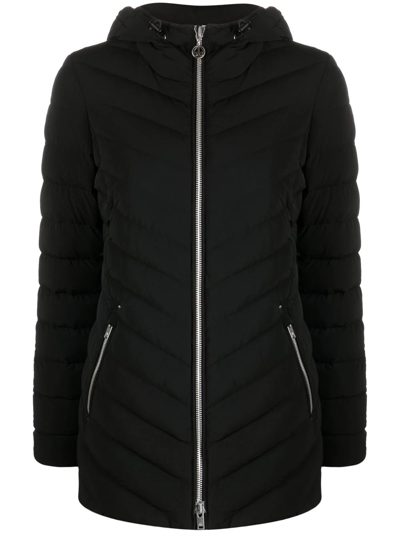 Moose Knuckles Lariat Quilted Shell Hooded Down Jacket In Nero | ModeSens