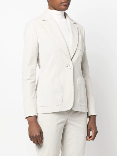 Lorena Antoniazzi Single-breasted Tailored Blazer In Nude