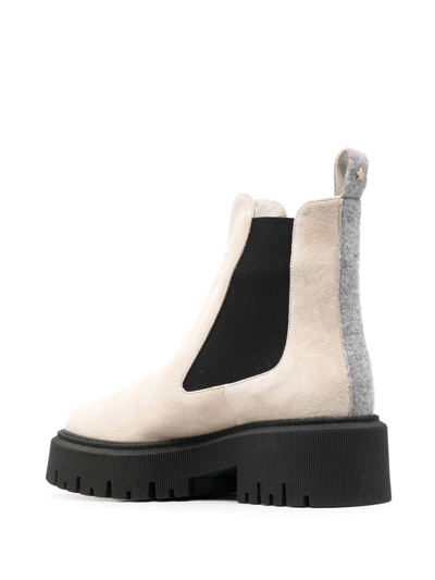 Lorena Antoniazzi 55mm Slip-on Leather Boots In Grau