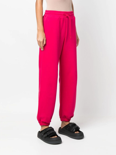 Msgm Logo-print Track Pants In Rosa