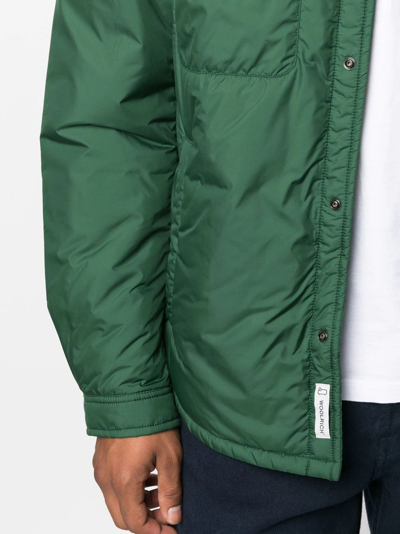 Woolrich Arctic Quilted Jacket With Chest Pockets In Grün