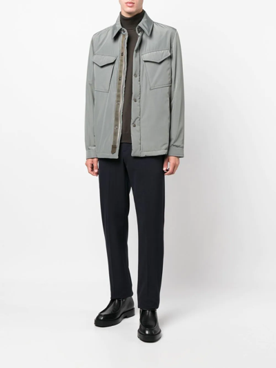 Tom Ford Button-front Shirt Jacket In Grün