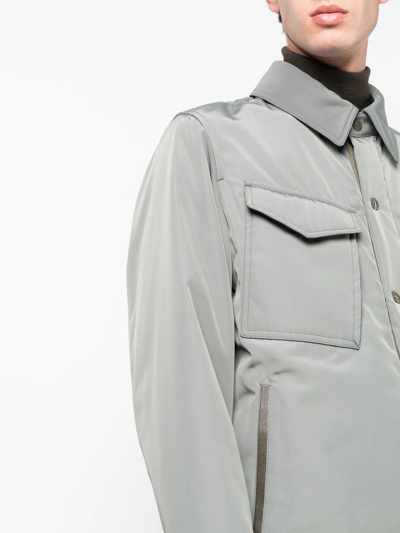 Tom Ford Button-front Shirt Jacket In Grün