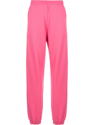 Shop Attico Peggy Tapered Track Pants In Rosa