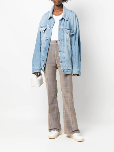 Mcq By Alexander Mcqueen High-waisted Flared Pants In Nude