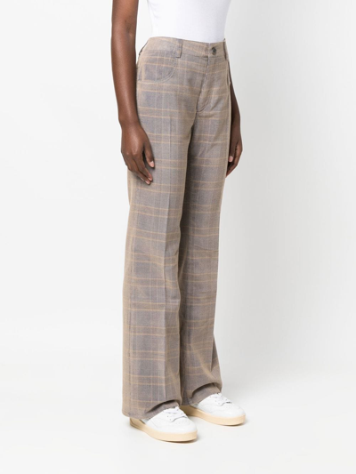 Mcq By Alexander Mcqueen High-waisted Flared Pants In Nude