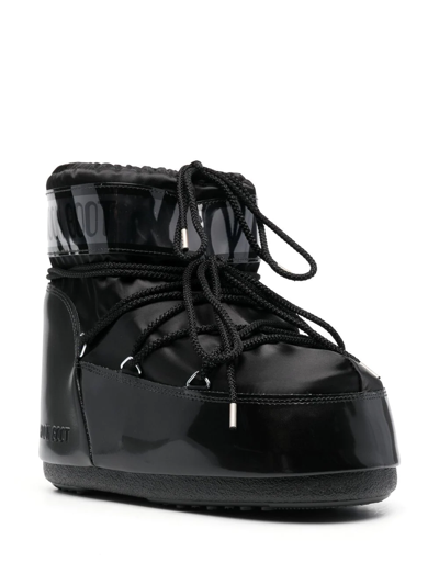 Moon Boot Chunky Lace-up Boots In Schwarz