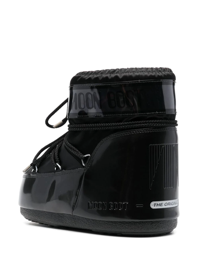Moon Boot Chunky Lace-up Boots In Schwarz