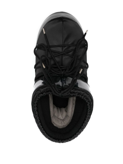 Moon Boot Chunky Lace-up Boots In Schwarz