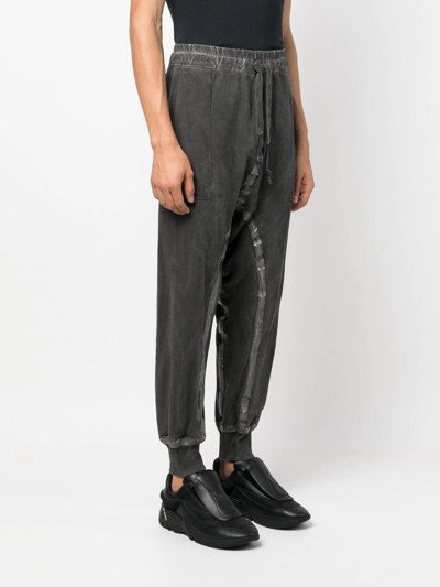 Isaac Sellam Experience Tape-embellished Track Pants In Grau