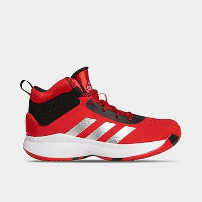 Adidas Originals Adidas Big Kids' Cross Em Up 5 Basketball Shoes (wide  Width) In Vivid Red/silver Metallic/core Black | ModeSens