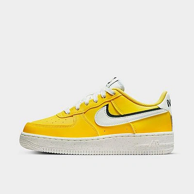 Shop Nike Big Kids' Air Force 1 Lv8 Se Casual Shoes In Tour Yellow/black/tour Yellow/sail