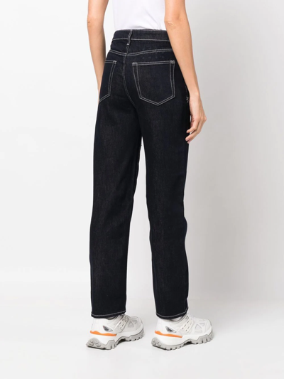 Shop Ksubi Brooklyn Straight-leg Jeans In Blue