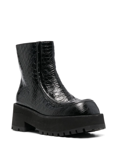 Marni 65mm Chunky Chelsea Boots In Black