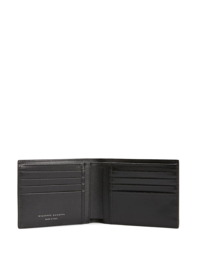 Shop Giuseppe Zanotti Albert Camouflage-print Bi-fold Wallet In Black