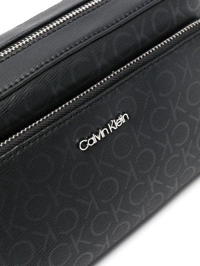 Shop Calvin Klein Logo-plaque Camera Bag In Black