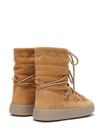 Moon Boot Ltrack Tan Suede Boots In Brown
