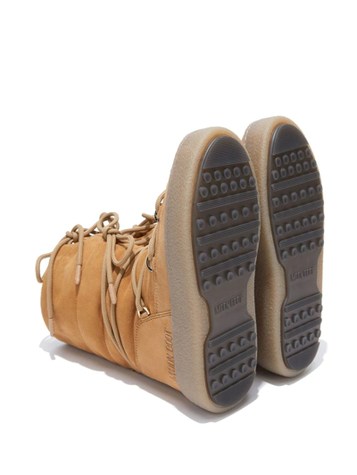 Moon Boot Ltrack Tan Suede Boots In Brown