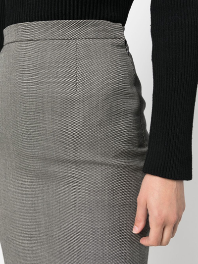 Pre-owned Givenchy 1980s High-waisted Pencil Skirt In Black