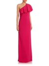 LANVIN Ruffled One-Shoulder Gown