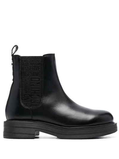 Love Logo-tape Boots In Black | ModeSens