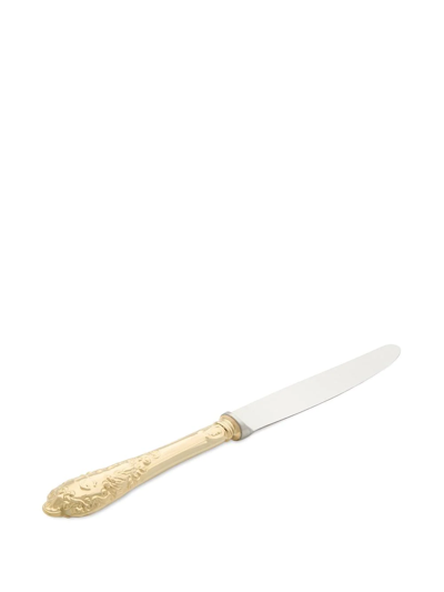 Dolce & Gabbana 24kt Gold-plated Dessert Knife In Gold