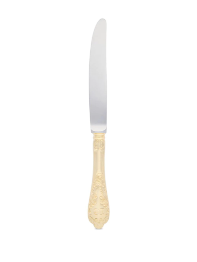 Dolce & Gabbana 24kt Gold-plated Dessert Knife In Gold