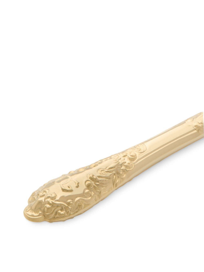 Dolce & Gabbana 24kt Gold-plated Dessert Knife In Gold