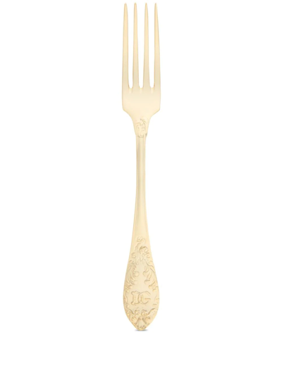 Shop Dolce & Gabbana 24kt Gold-plated Dinner Fork