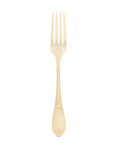Shop Dolce & Gabbana 24kt Gold-plated Dinner Fork