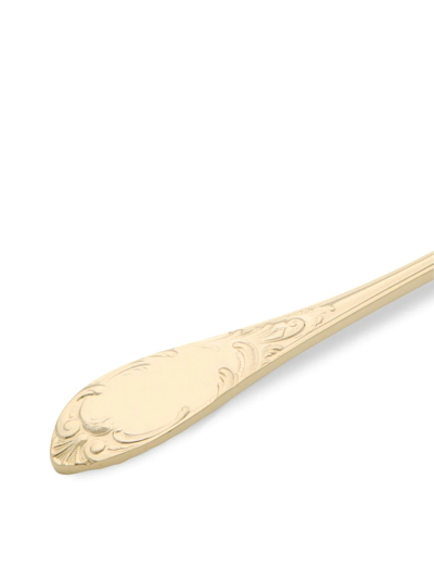 Dolce & Gabbana 24kt Gold-plated Dessert Fork In Gold
