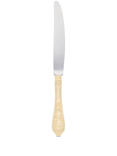 Shop Dolce & Gabbana 24kt Gold-plated Dinner Knife