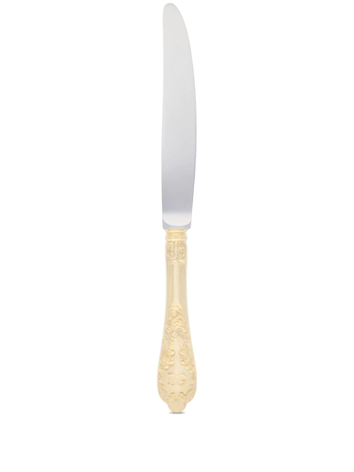 Dolce & Gabbana 24kt Gold-plated Dessert Knife In Gold