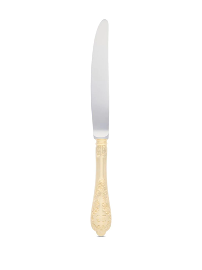 Dolce & Gabbana 24kt Gold-plated Dessert Knife In Gold