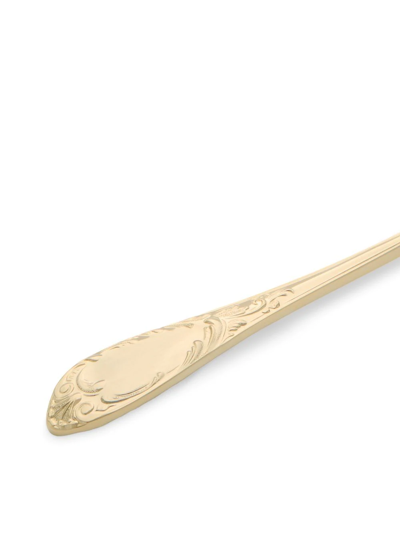 Dolce & Gabbana 24kt Gold-plated Dessert Fork In Gold