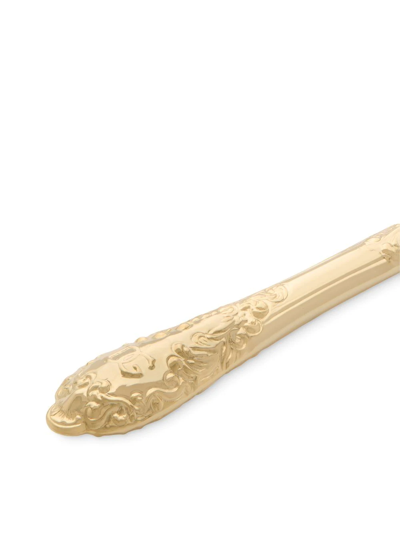 Dolce & Gabbana 24kt Gold-plated Dessert Knife In Gold