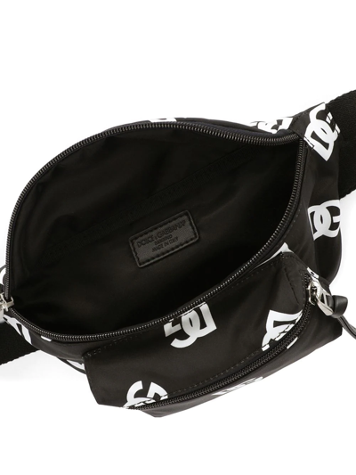 Shop Dolce & Gabbana Dg-logo Belt Bag In Black