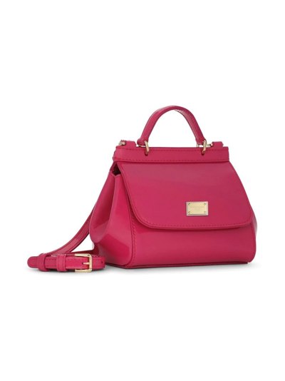 Dolce & Gabbana Mini Sicily Shoulder Bag In Pink