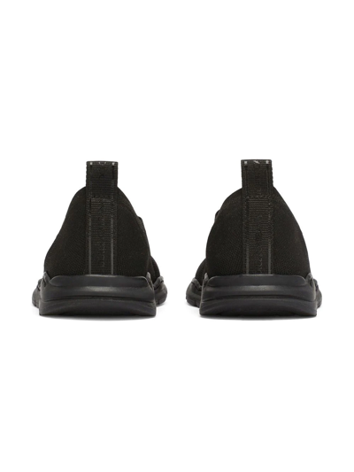 Dolce & Gabbana Logo-print Slip-on Sneakers In Black
