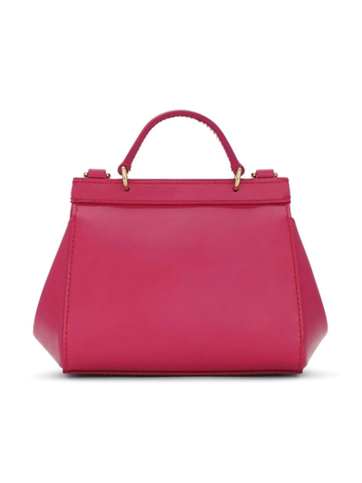 Dolce & Gabbana Mini Sicily Shoulder Bag In Pink