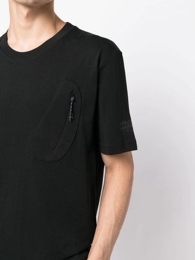 Shop Mcq By Alexander Mcqueen Zip-pocket Detail T-shirt In Black