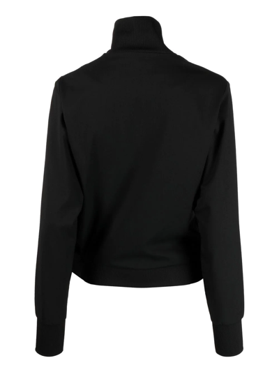 Shop Y-3 Asymmetric Zip Sweatshirt In Black