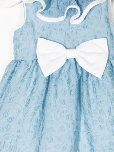 Shop Hucklebones London Ruffle Tiered Dress And Bloomers In Blue