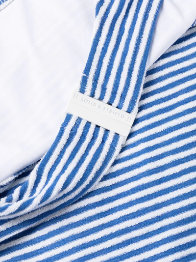 Solid & Striped The Sarah Striped Swimsuit In Blue