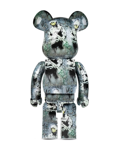 Medicom Toy Riot Cop Be@rbrick Figure In Grey